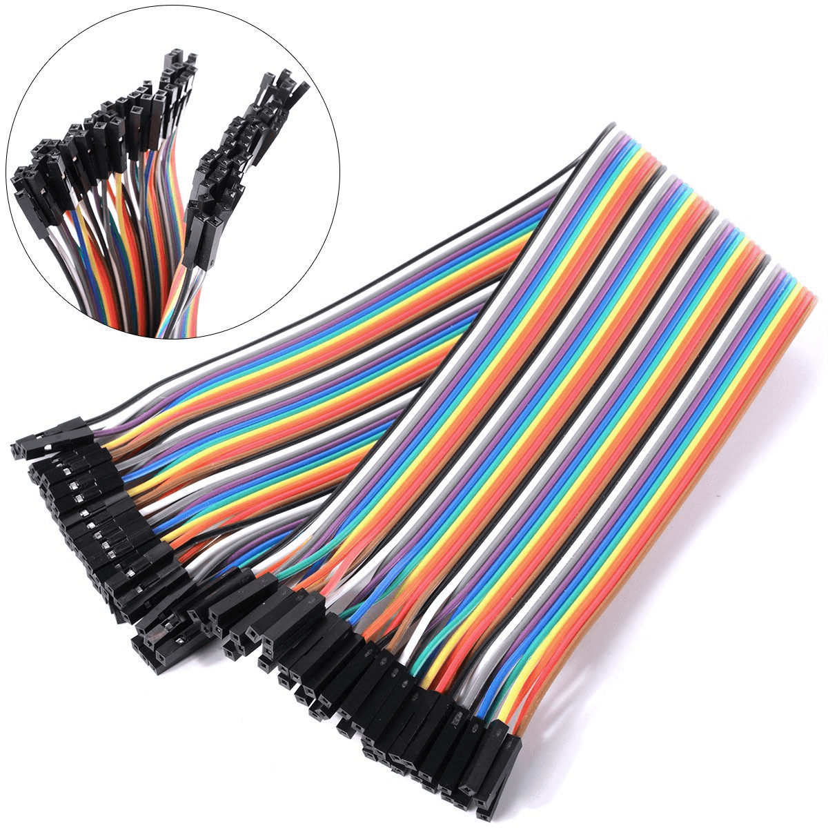Jumper Wires 30cm Female-Female Dupont, 40 Pin Set